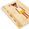 Bigjigs Toys Drevené puzzle Anatómia dievča