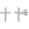 iŠPERKY Strieborné náušnice krížik ID|292830