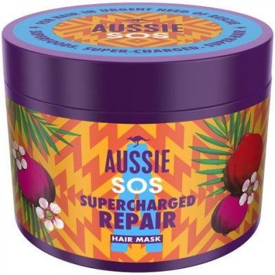 Aussie SOS Supercharged Repair Hair Mask obnovujúca a vyživujúca maska na vlasy 450 ml pre ženy