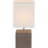 Globo 21677 stolná lampa Geri 1x40W | E14 - biela, hnedá