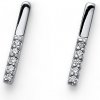 Strieborné náušnice s krištáľmi Swarovski Oliver Weber Look CZ