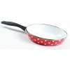 Panvica BELIS Smaltovaná panvica červená, biela bodka 24cm (57624-034DACE5)