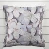 Biante Dekoračná obliečka na vankúš s lemom PML-032 Designové kvety na sivom 60 x 60 cm