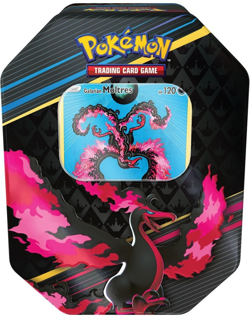 Pokémon TCG Crown Zenith Tin Moltres krabička