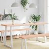 Stolová doska 180x40x(2-6) cm neošetrený masív živé hrany-ForU-363909