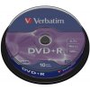 Verbatim DVD+R 4,7GB 16x, Advanced AZO+, cakebox, 10ks (43498)