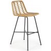 Halmar H97 barová stolička čierna / prírodná