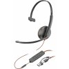 HP Poly Blackwire C3215 náhlavná súprava cez ucho káblové, 8X227AA, mono, čierna; 8X227AA