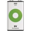 Nikel-metal-hydridový akumulátor (NiMH) GP Batteries 9V (6F22) 200 mAh 1 ks