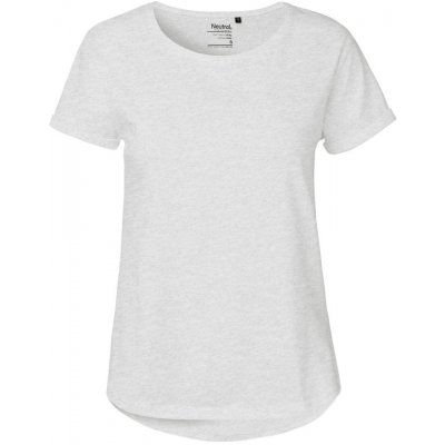 Neutral Dámske tričko s ohrnutými rukávmi z organickej Fairtrade bavlny Popolavá