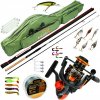 Spinningový set Jaxon 240 cm 5-25 g, segmentový prút s navijakom a taškou