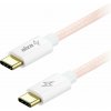 AlzaPower CompactCore USB-C to USB-C 2.0, 100 W, 1 m – ružový APW-CBTC2001CP