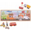 Bigjigs Toys magnetické puzzle mesto