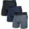 Pánske boxerky Saxx Quest Quick-Dry Mesh Boxer Brief Fly 3Pk Veľkosť: M / Farba: čierna