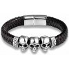 Predator Q1 Onyx Forge – pánske náramky, čierna, lebka