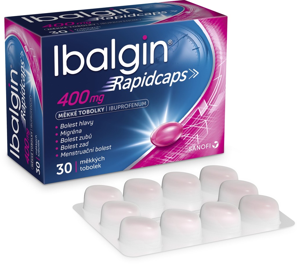 Ibalgin Rapidcaps mäkké kapsuly 400 mg cps.mol.30 x 400 mg od 5,1 € -  Heureka.sk