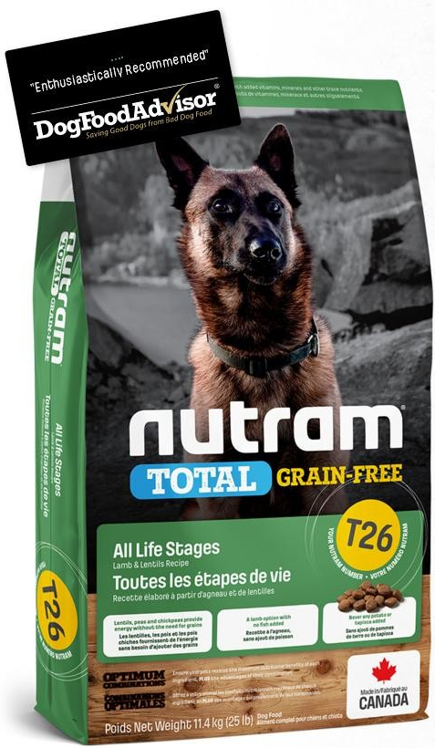 Nutram T26 Total GF Lamb & Legumes 11,4 kg