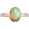 Nefertitis Opál etiópsky prsteň striebro Ag 925 R2317 - 52 mm (US 6), 2,5 g