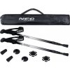Neo-Sport NS-381 Profesionálne trekingové palice, 65–135 cm, 0,355 kg, 2 kusy, strieborné