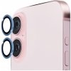 ENKAY tvrdené sklá s kovovým rámčekom na ochranu šošoviek zadného fotoaparátu pre iPhone 16 / 16 Plus - modrá - možnosť vrátiť tovar ZADARMO do 30tich dní