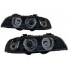 KITT Specials Angel Eyes Headlights suitable for BMW 5 Series E39 Sedan Touring (1996-2003) Black Grey Edition