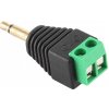 Adaptér jack 3.5 mm na svorkovnici 2 piny - Samec
