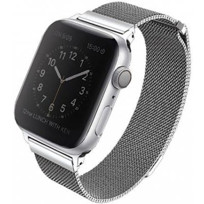 Uniq Dante Apple Watch Series - 4/5/6/7 / SE - 44 / 45 / 42 mm - Strieborná KP18763