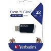 Verbatim USB flash disk, USB 3.0, 32GB, Store N Click, černý, 49307, USB A, s výsuvným konektorem