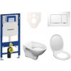 Cenovo zvýhodnený závesný WC set Geberit do ľahkých stien / predstenová montáž + WC S-Line S-line Pro 111.300.00.5ND5