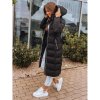 Čierna dlhá dámska bunda na zimu, ty3093-L L