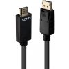 Kábel DisplayPort na HDMI M/M 1m, jednosmerný, 3840x2160 @30Hz, čierny, pozl. konektor,