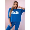 Set with Queen print in blue-purple color svetlomodrá One size Kesi 5907302110268