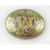 Western Cowboy Zlaté písmeno A Spona na opasok
