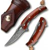 Damaškový lovecký skladací nôž HARAHU TA 29049 Hnedá 7.5 cm