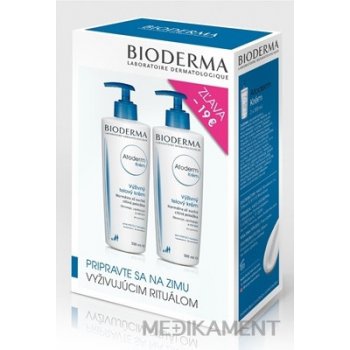 Bioderma Atoderm krém výživný telový 2 x 500 ml darčeková sada