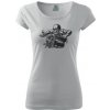 Dámske tričko s moto motívom 96 Kostlivec (Moto tričko)