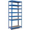 Policový regál Trestles RH 2200x800x400, nosnosť 1750 kg, 7 políc Farba: modrá