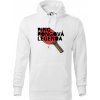 Ping Pongová legenda - Mikina pánska Cape s kapucňou - XL ( Biela )