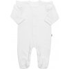 Dojčenský bavlnený overal New Baby Practical biely dievča Biela 86 (12-18m)