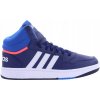 adidas Hoops 3.0 Mid K dark blue blue rush turbo Modrá