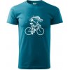 Gravel Bike - kostra - Klasické pánske tričko vyššej gramáže - M ( Tmavý tyrkys )