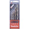 Makita D-30508 HSS sada špirálových vrtákov do kovu, 5-dielna, 4 mm, 5 mm, 6 mm, 8 mm, 10 mm, 1 sada; D-30508