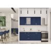 VerDesign, BARDIS 180 vintage kuchynská linka z MDF, zafírová/biela LTD,MDF