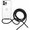 FIXED Pure Neck transparentný kryt so šnúrkou na iPhone 14 Pro - čierny FIXPUN-930-BK - možnosť vrátiť tovar ZADARMO do 30tich dní