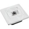 Zásuvka Solarix CAT5E STP 1 x RJ45 pod omítku bílá SX9-1-5E-STP-WH