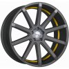 CORSPEED Corspeed Deville 9x20 5x114.3 ET40 Gunmetal/ Undercut Color Trim Gelb 73.1