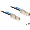Delock Kabel Mini SAS HD x 4 SFF 8644 samec > Mini SAS HD x 4 SFF 8644 samec 2 m