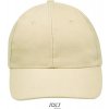 SOL'S | Buffalo, 6 panelová baseball. šiltovka, hnedá beige
