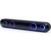 GEMBIRD Soundbar SPKBT-BAR400L, Bluetooth, 2x5W, LED podsvícení, černá