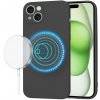 Techsuit SoftFlex MagSafe kryt na iPhone 15 Plus – čierny